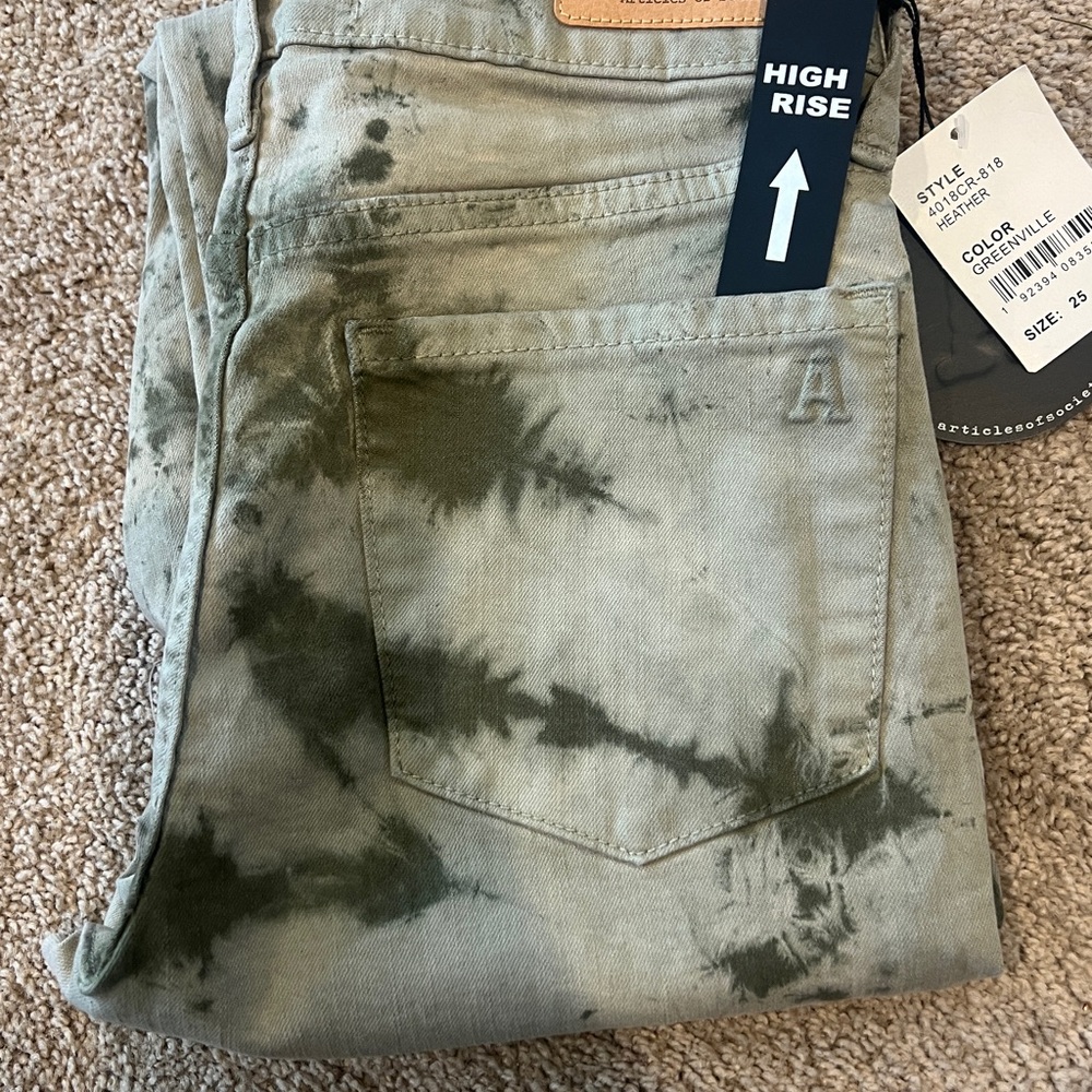 High Rise Tie-Dye Jeans